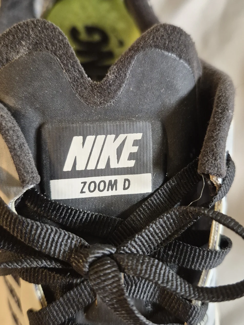 Nike Zoom D Men’s Black and White Patterned Racing Spikes Size 11.5